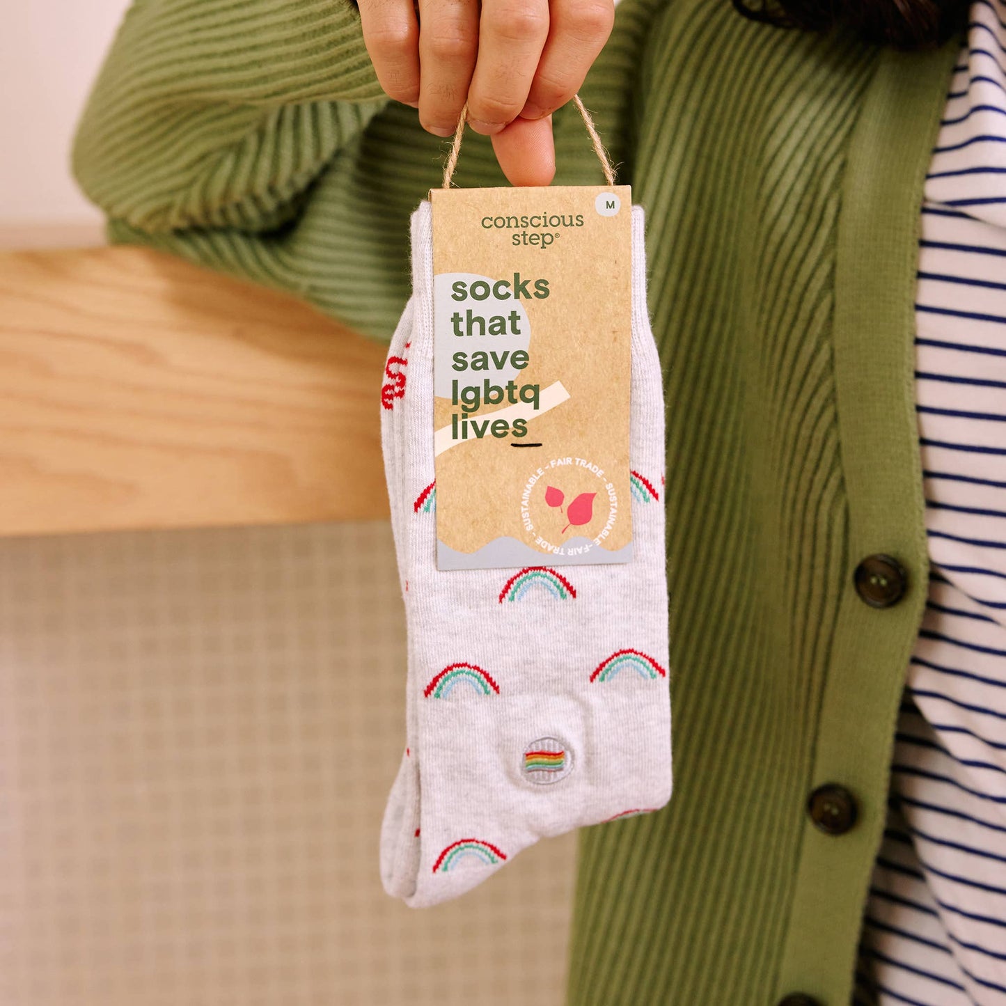 Socks that Save LGBTQ Lives (Radiant Rainbows): Medium