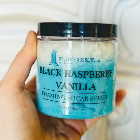 Black Raspberry Vanilla Foaming Sugar Scrub