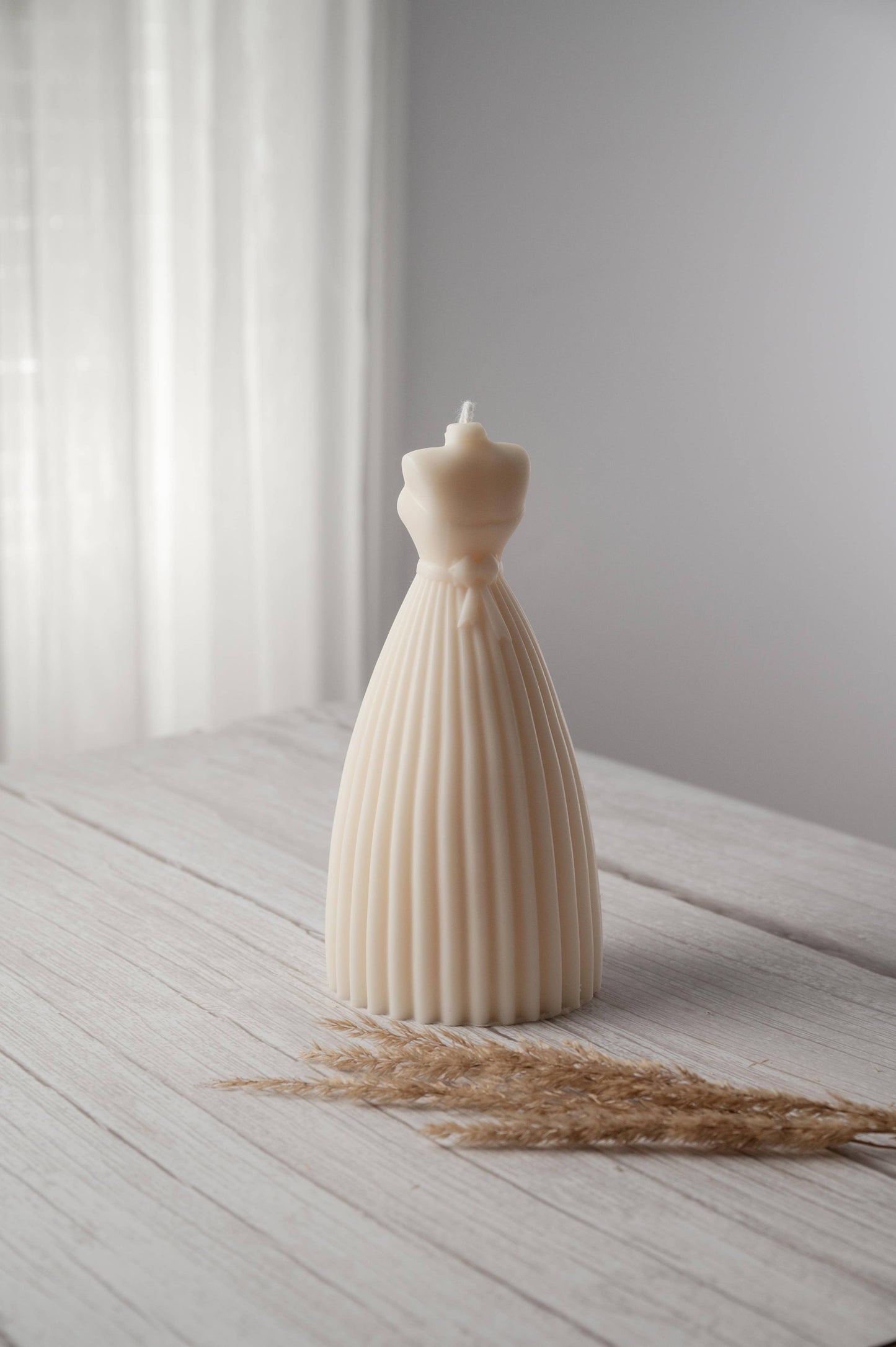 Wedding Dress Bridal Candle: Lily