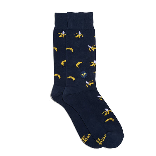 Socks that Plant Trees (Navy Bananas): Small