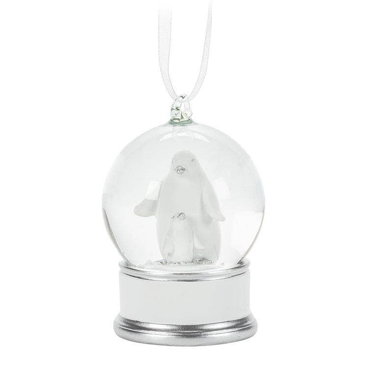 Small Arctic Snow Globe Ornament-2 Assorted-2.5"H