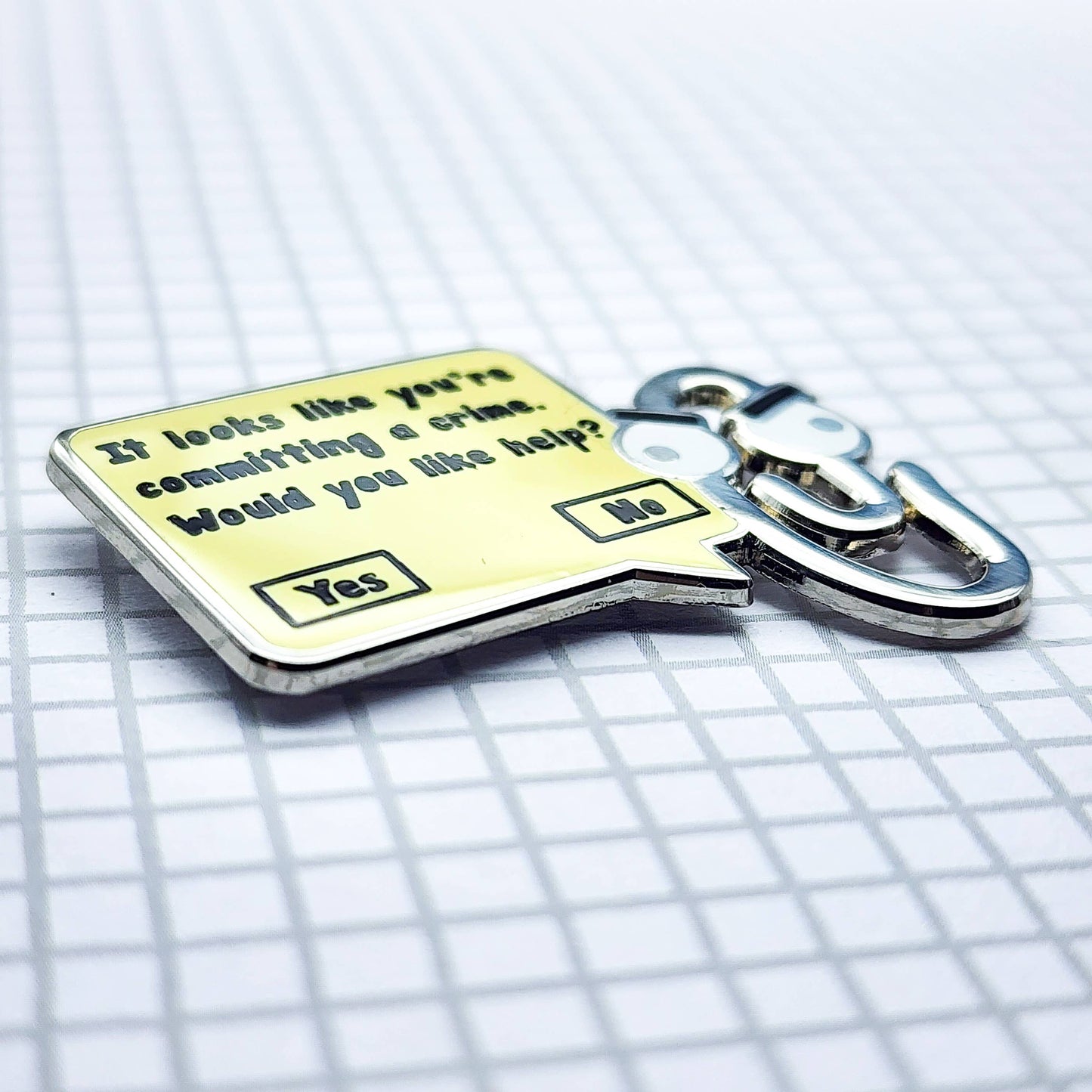 Paperclip Assistant Enamel Pin