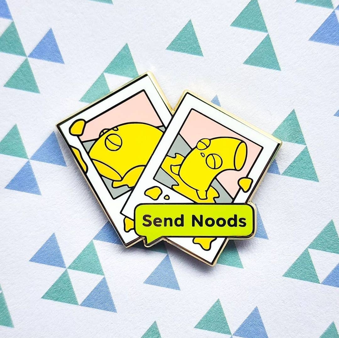 Send Noods Enamel Pin