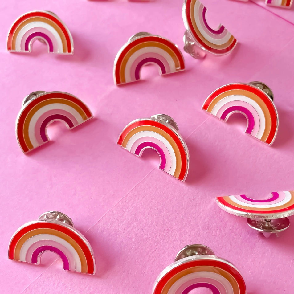 Lesbian Rainbow PRIDE Flag Pin