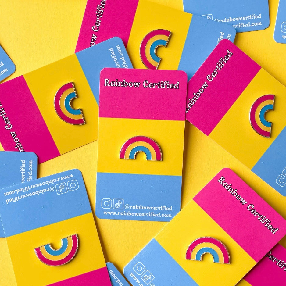 Pansexual LGBTQIA+ Rainbow Pin