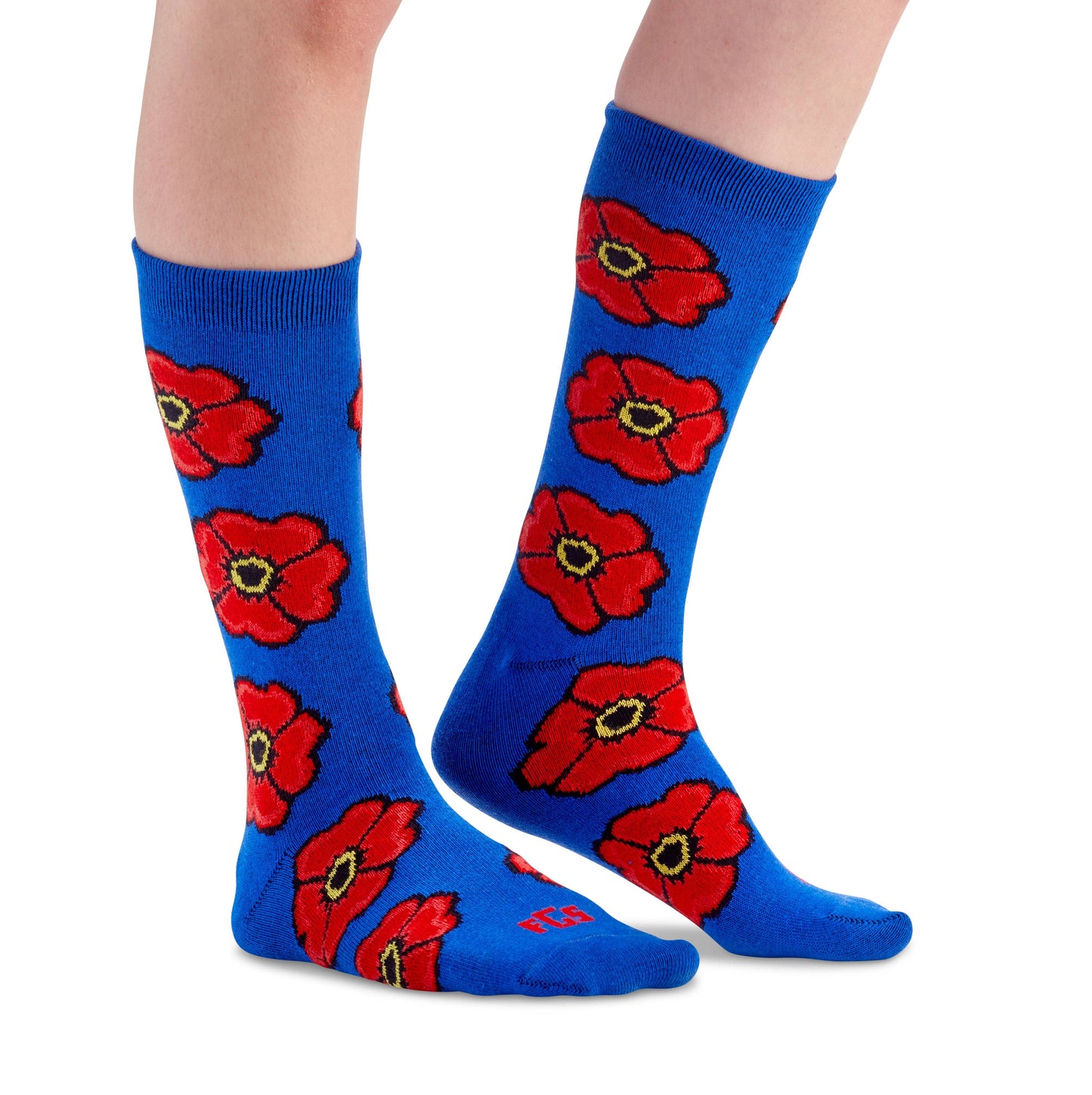 Military Veterans Poppy Unisex Novelty Crew Socks