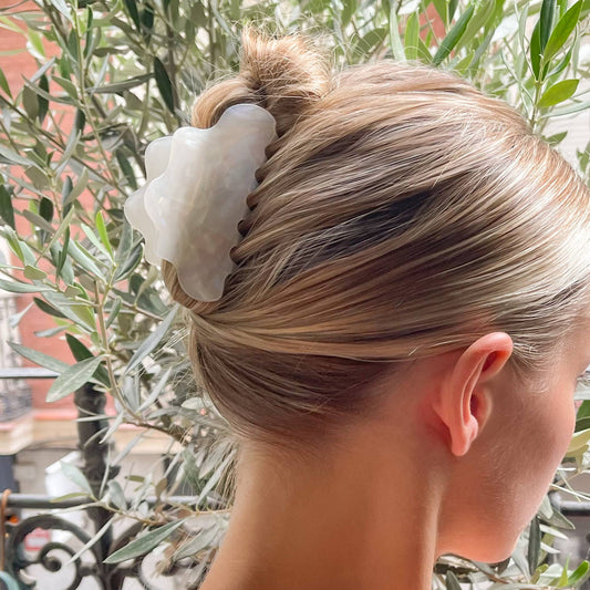 Eco-Friendly White Cloud Claw Clip