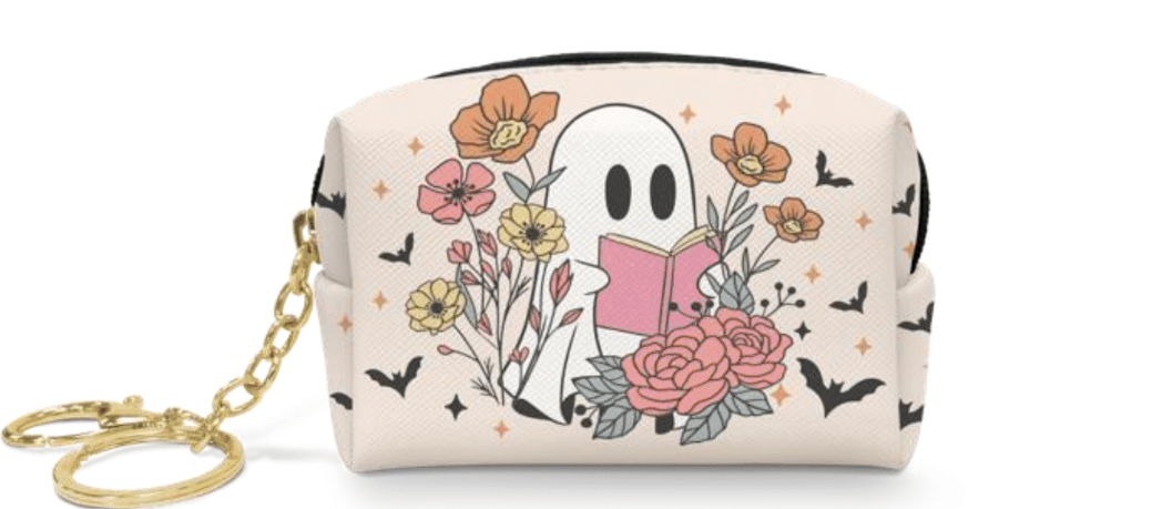 Reading in Peace Key Chain Pouch
