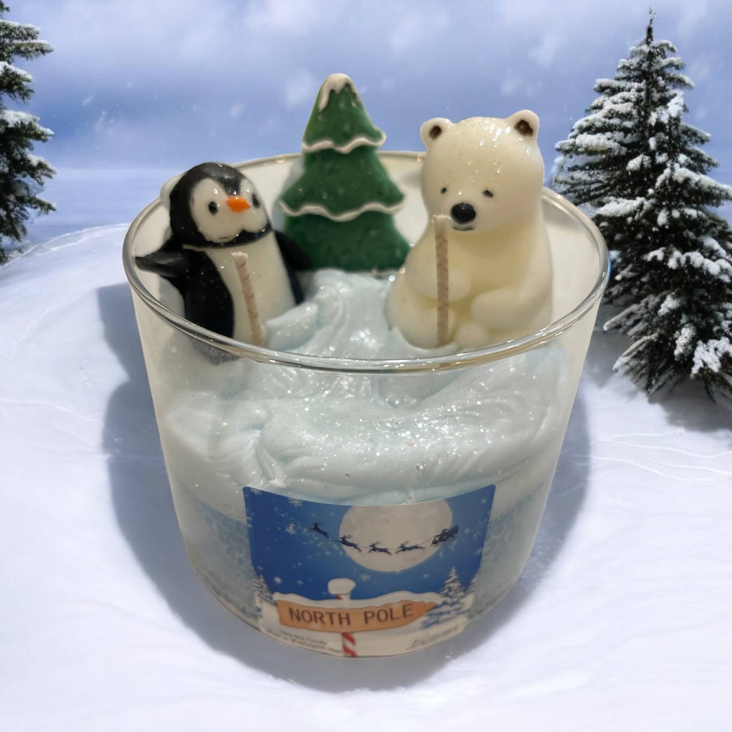 North Pole Dessert Candle
