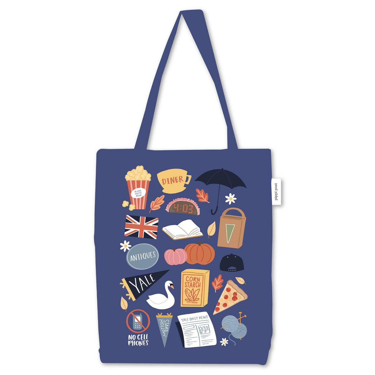 Stars Hollow Icons Canvas Tote Bag