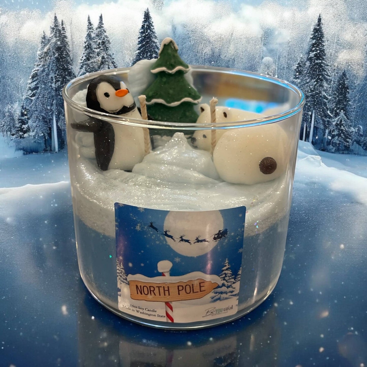North Pole Dessert Candle