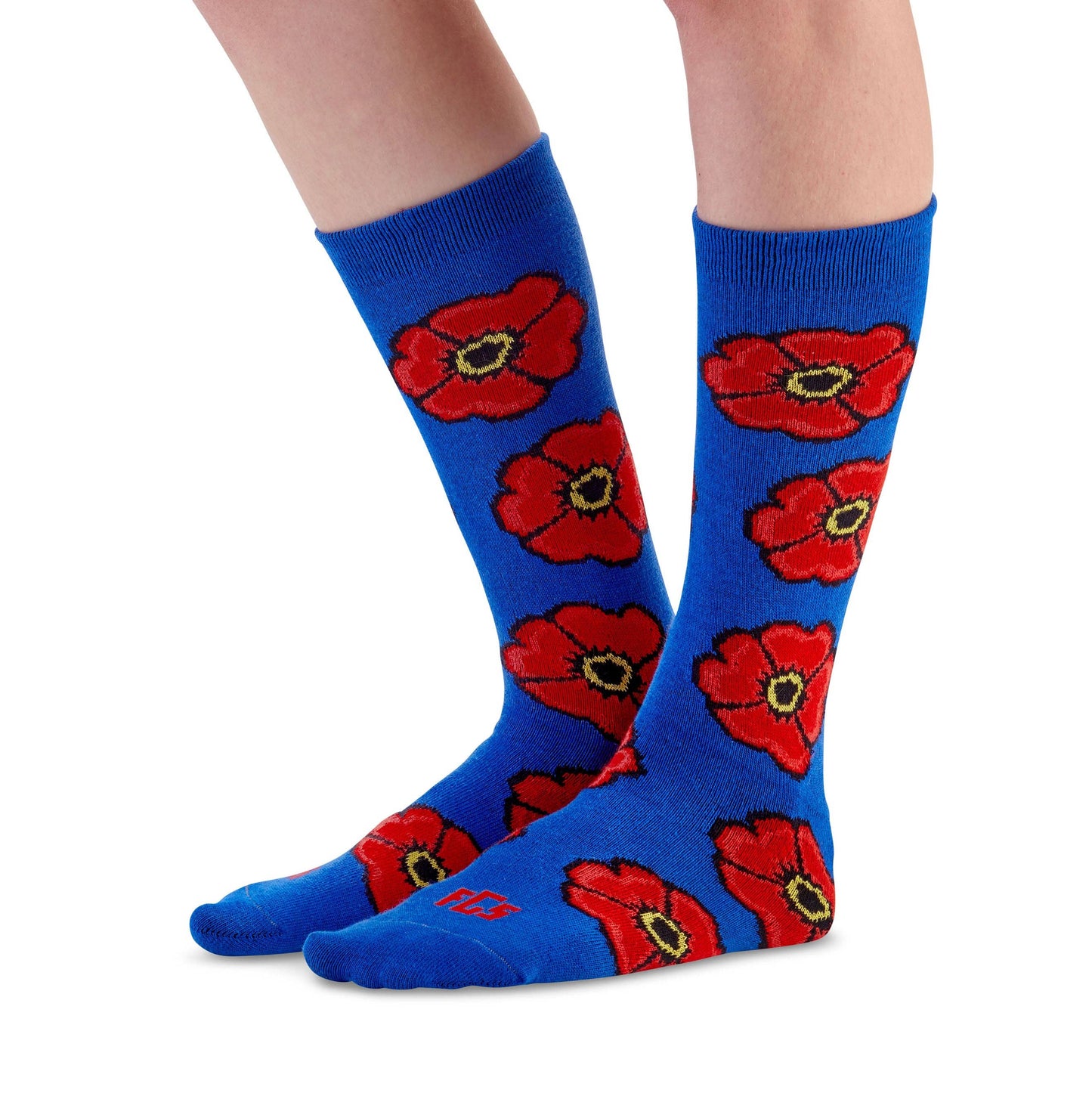 Military Veterans Poppy Unisex Novelty Crew Socks