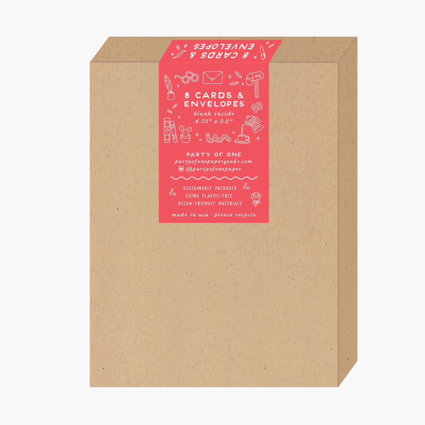 Boxed Town Tree Holiday Cards