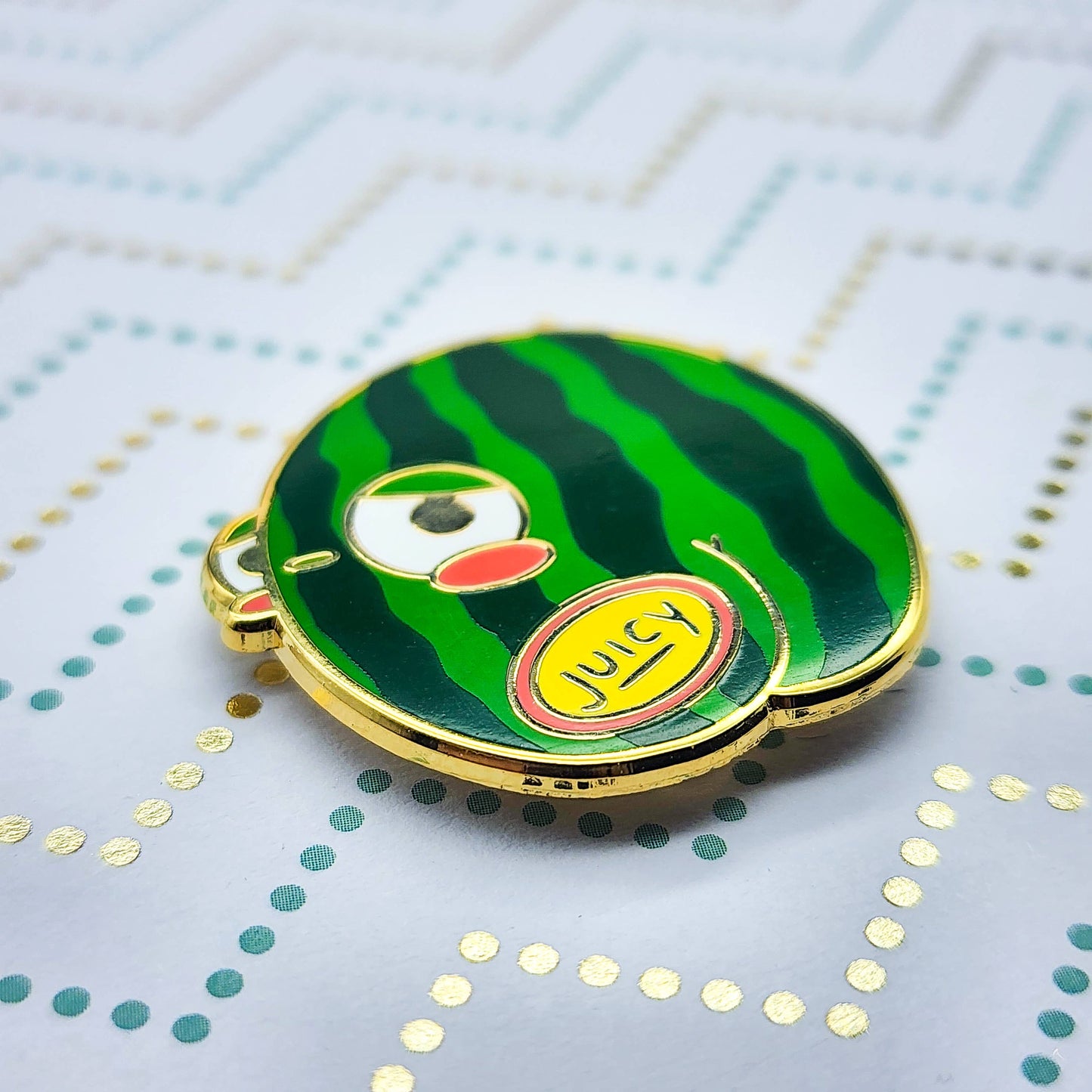 Juicy Melon Enamel Pin