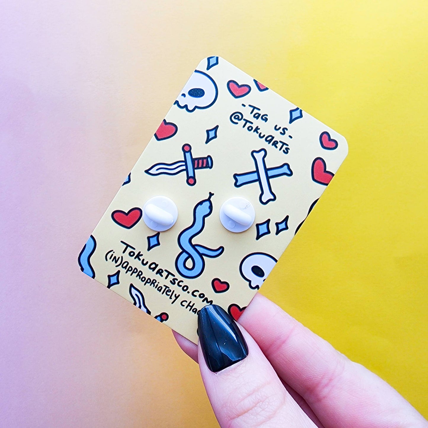 Swallow Tattoo Flash Enamel Pin