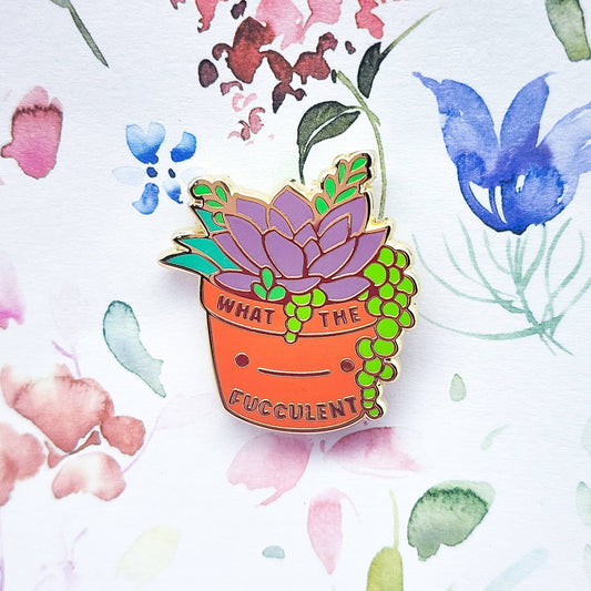 Succulent Plant Enamel Pin