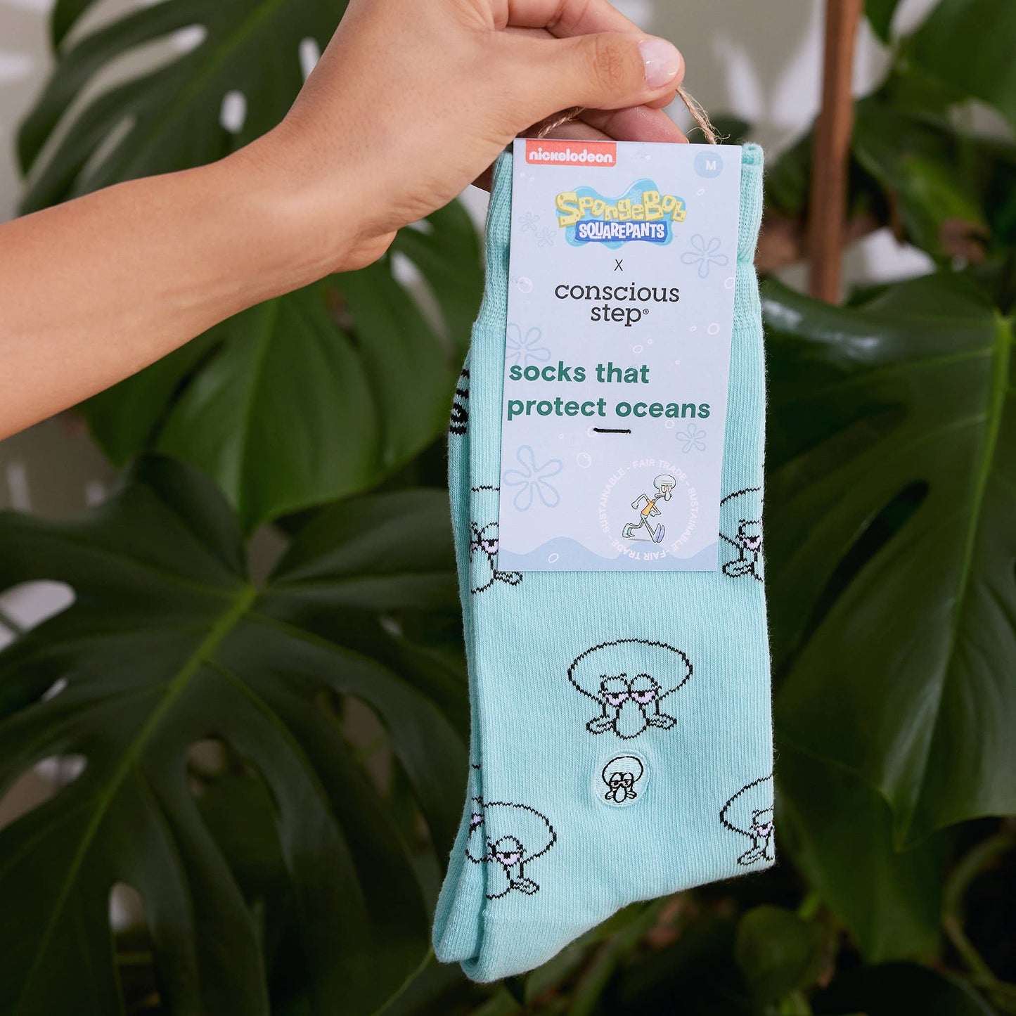 Squidward Socks that Protect Oceans: Small