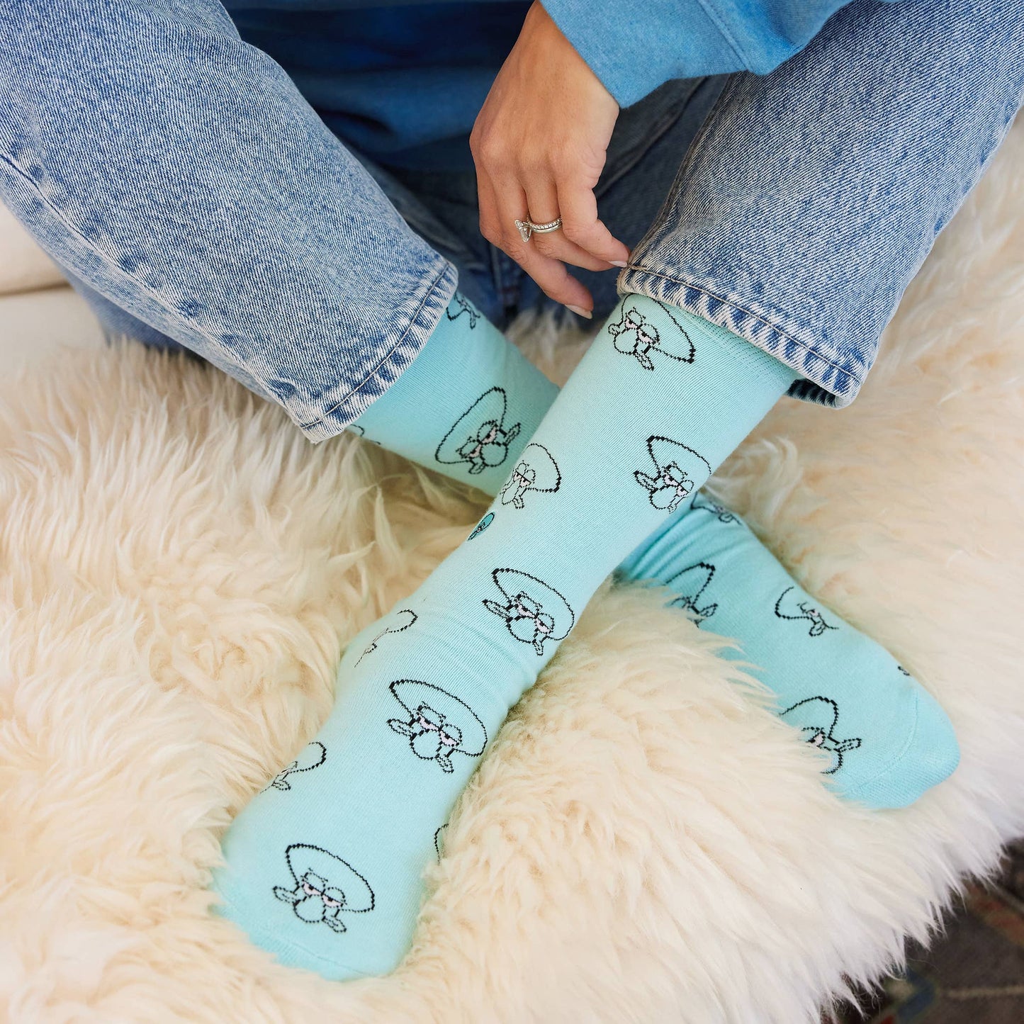 Squidward Socks that Protect Oceans: Medium