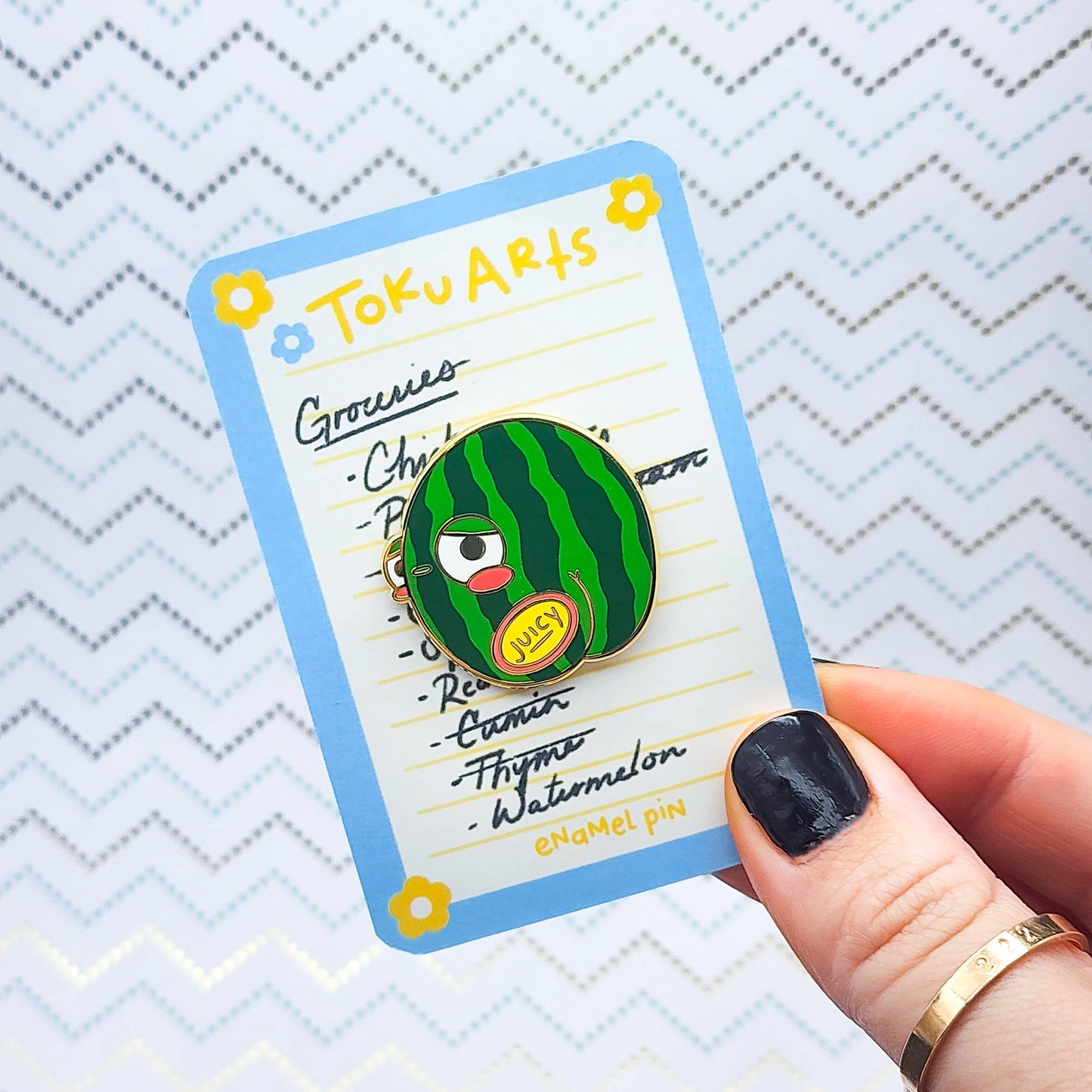 Juicy Melon Enamel Pin