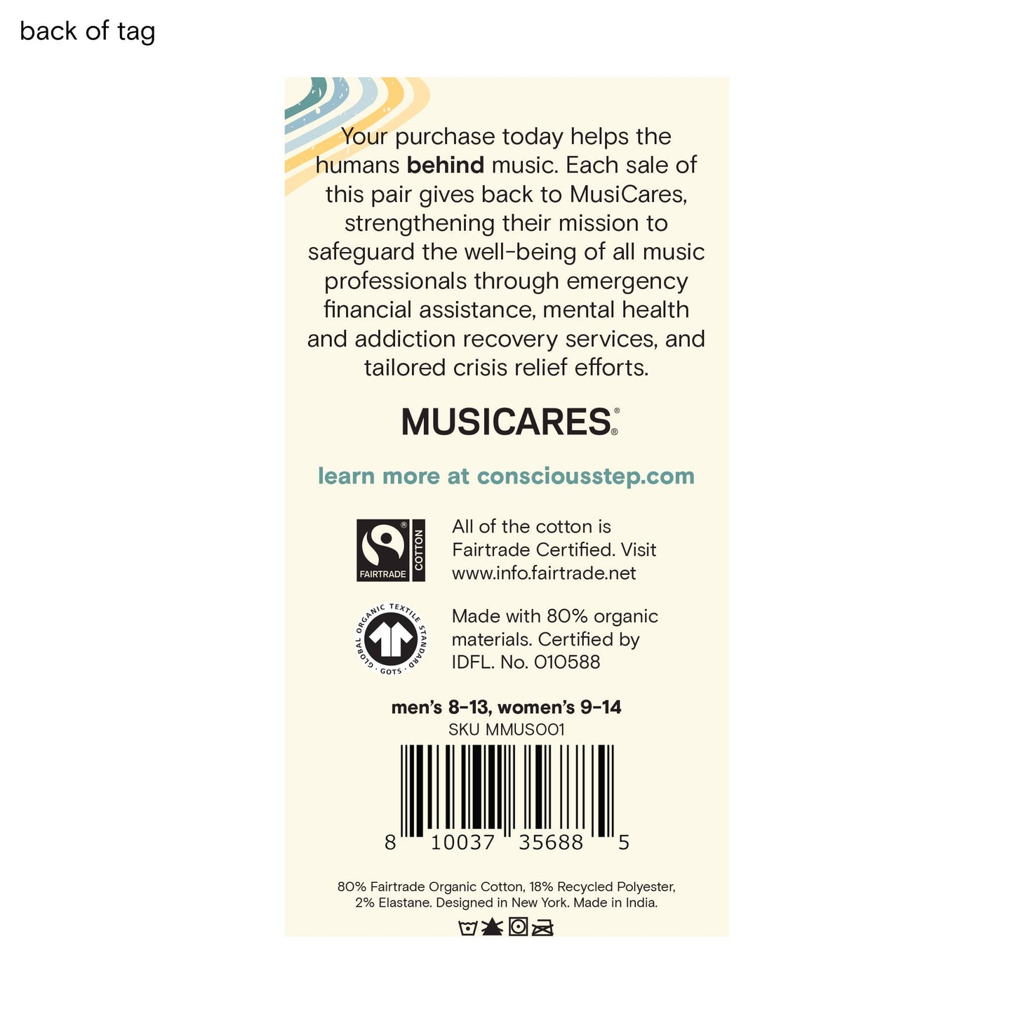 Socks that Support Music (Gray Music Notes