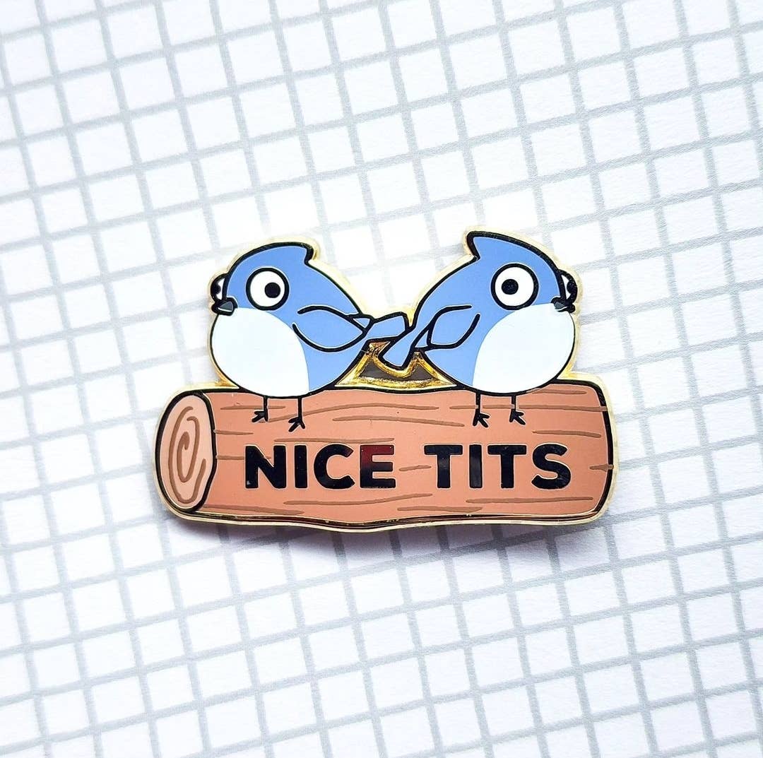 Titmouse Enamel Pin