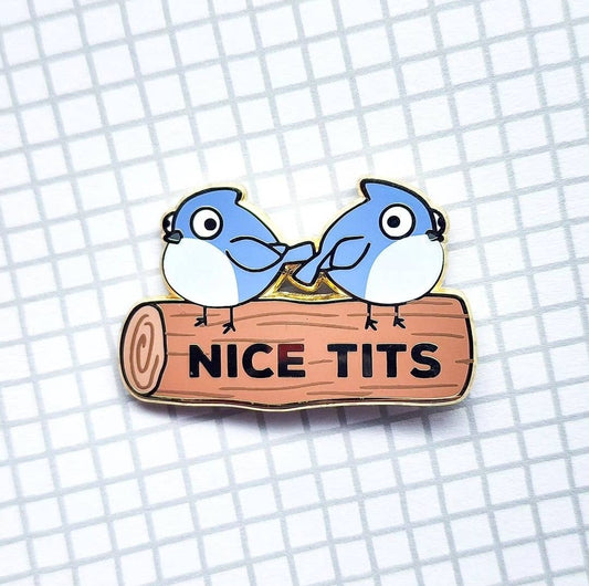 Titmouse Enamel Pin