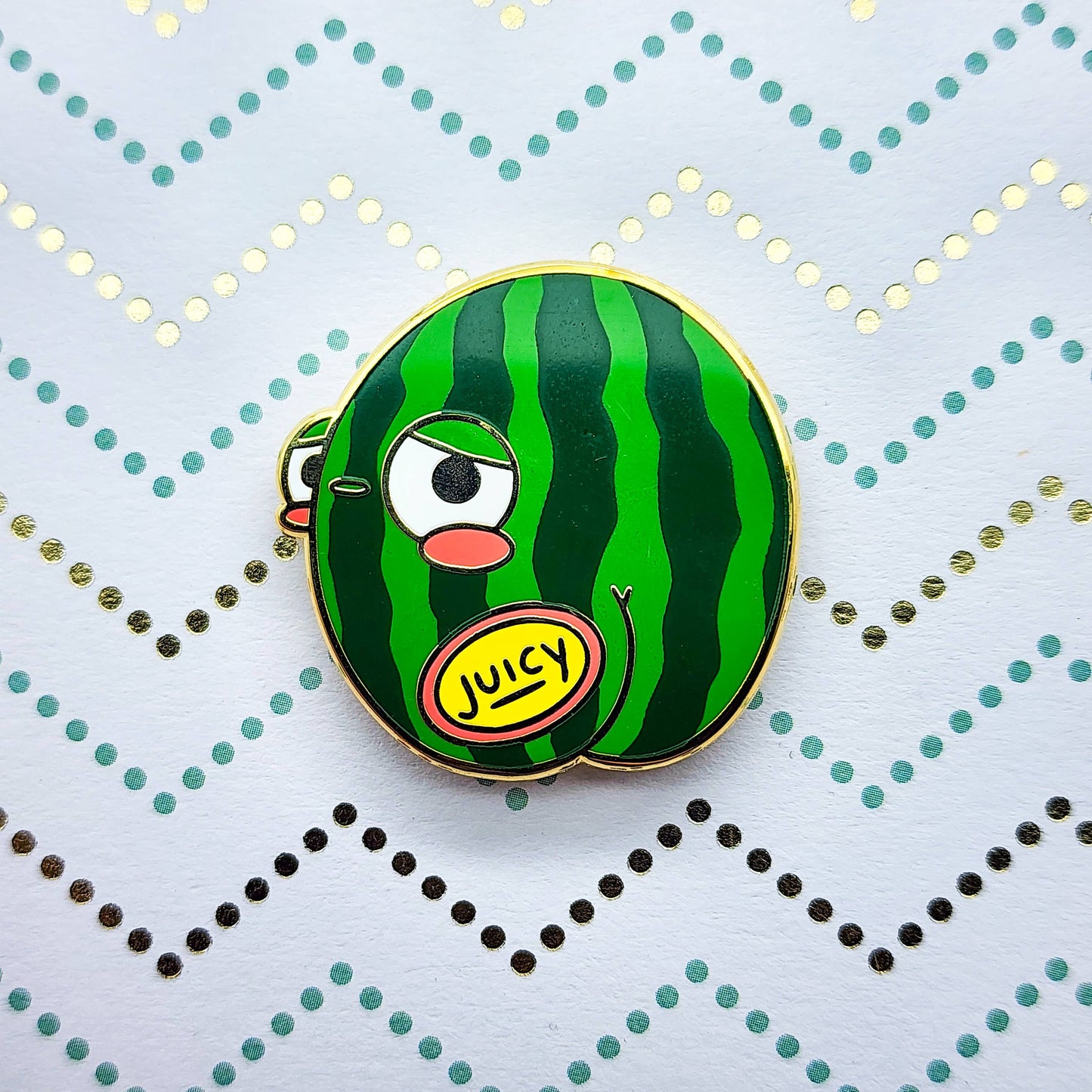 Juicy Melon Enamel Pin