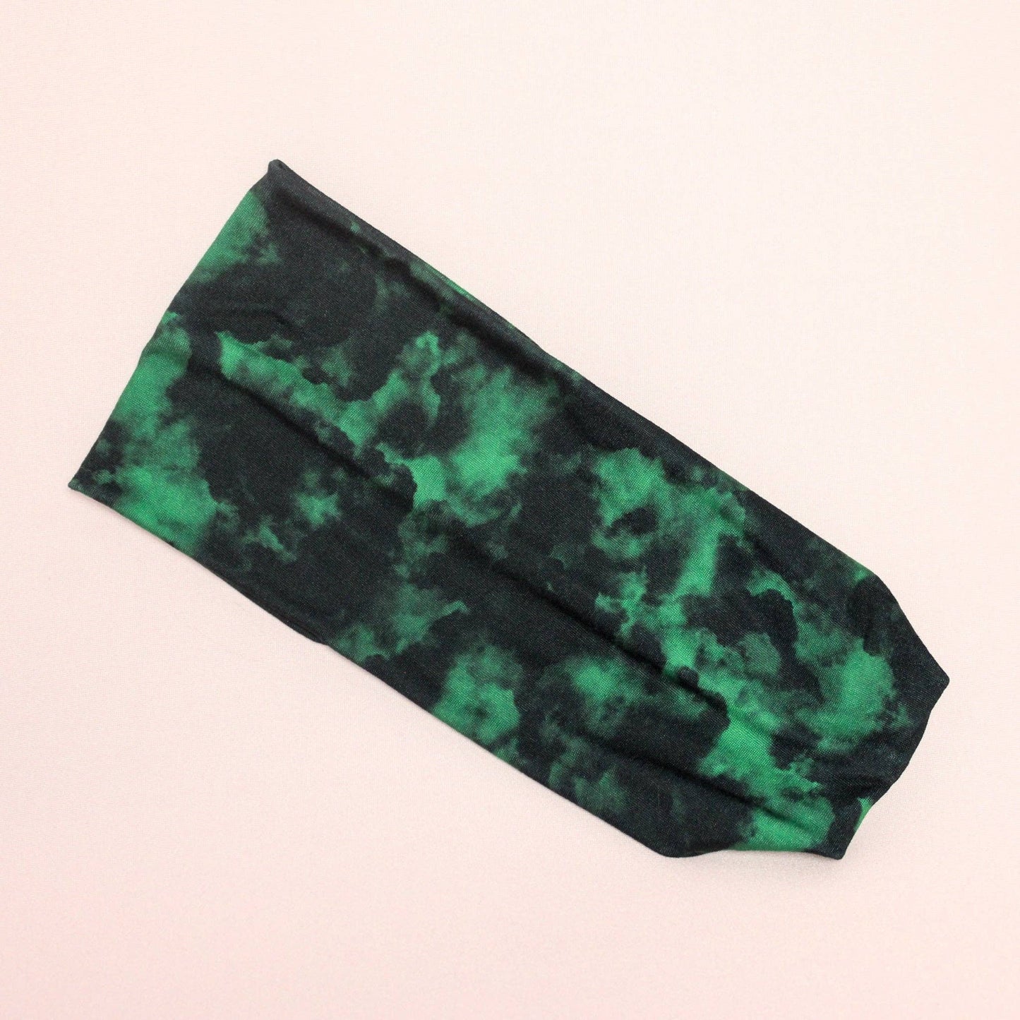 Black and Green Stretch Headband