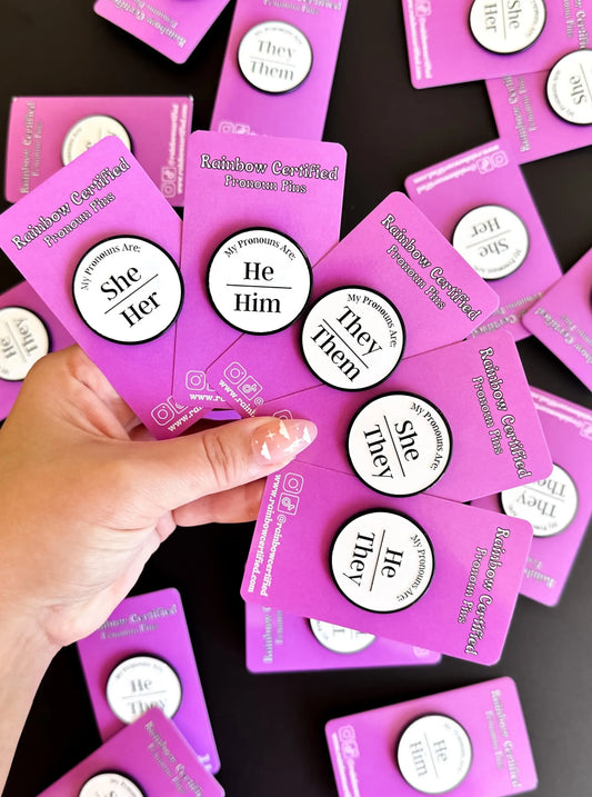 Pronoun Pins: She/ They