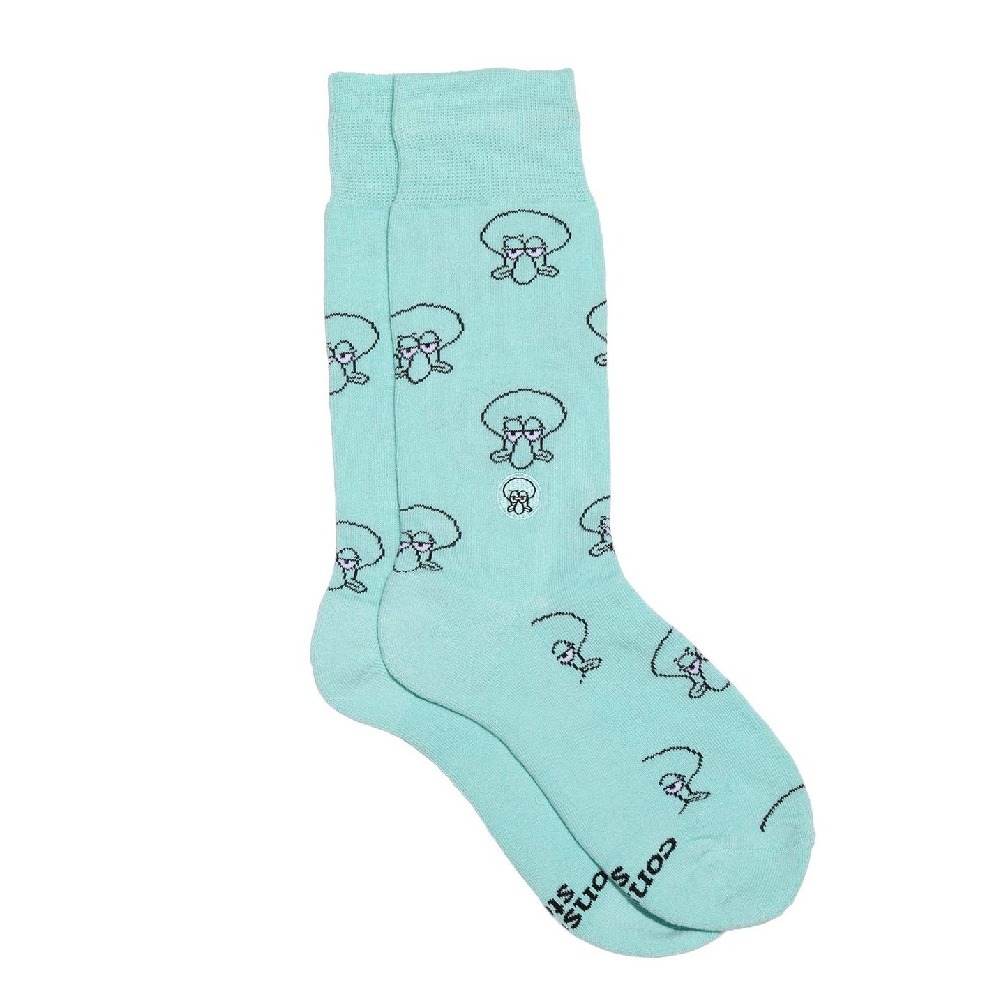 Squidward Socks that Protect Oceans: Medium