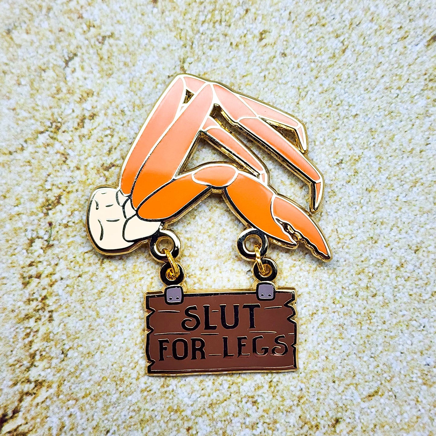 Crab Legs Enamel Pin