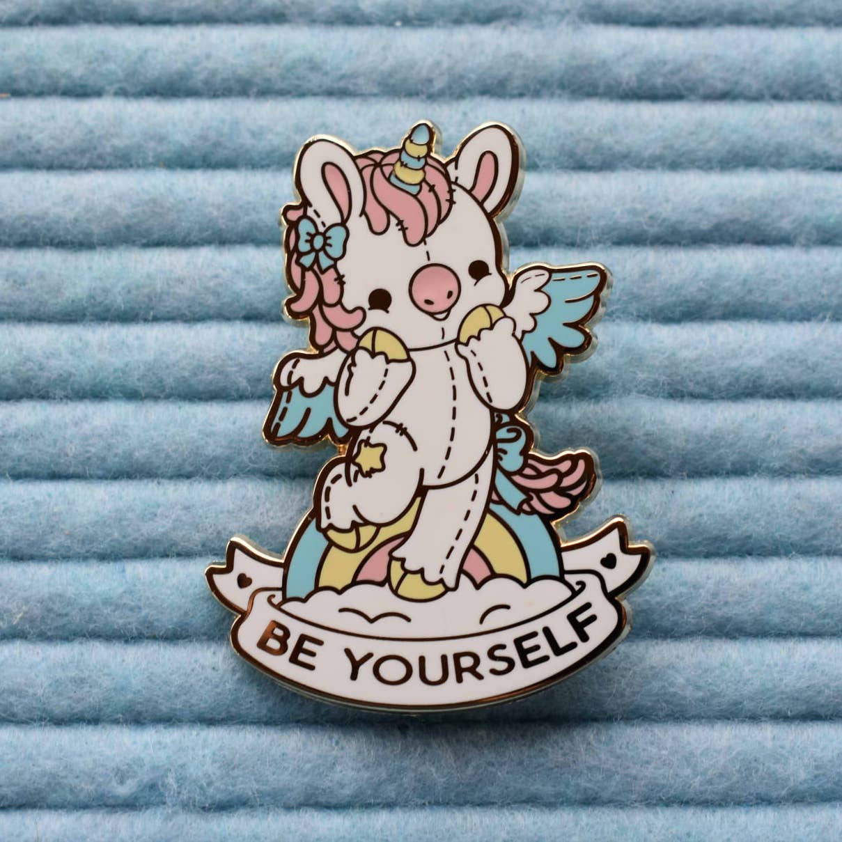 Be Yourself Unicorn Enamel Lapel Pin