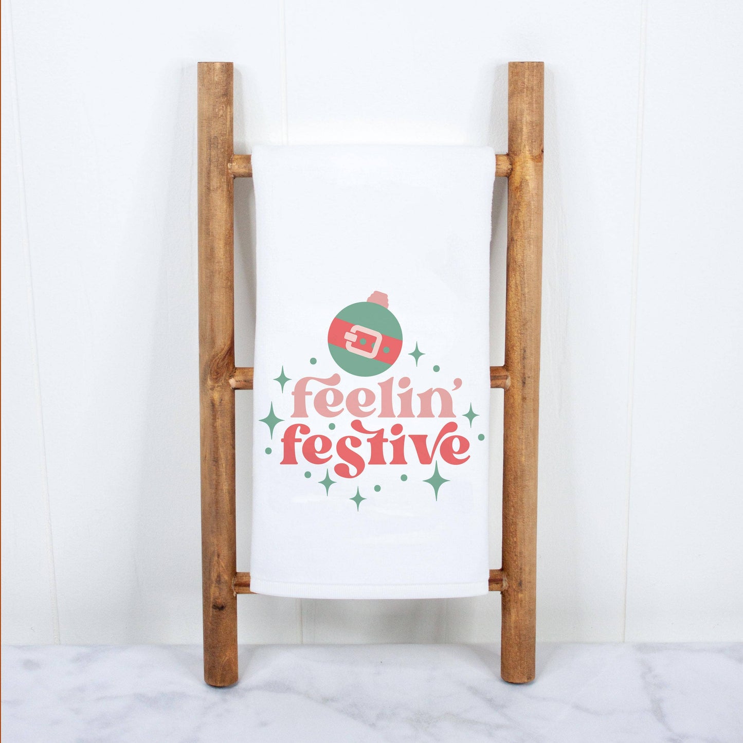 Festive Christmas Kitchen Towel, Holiday Decor, Tea Towel