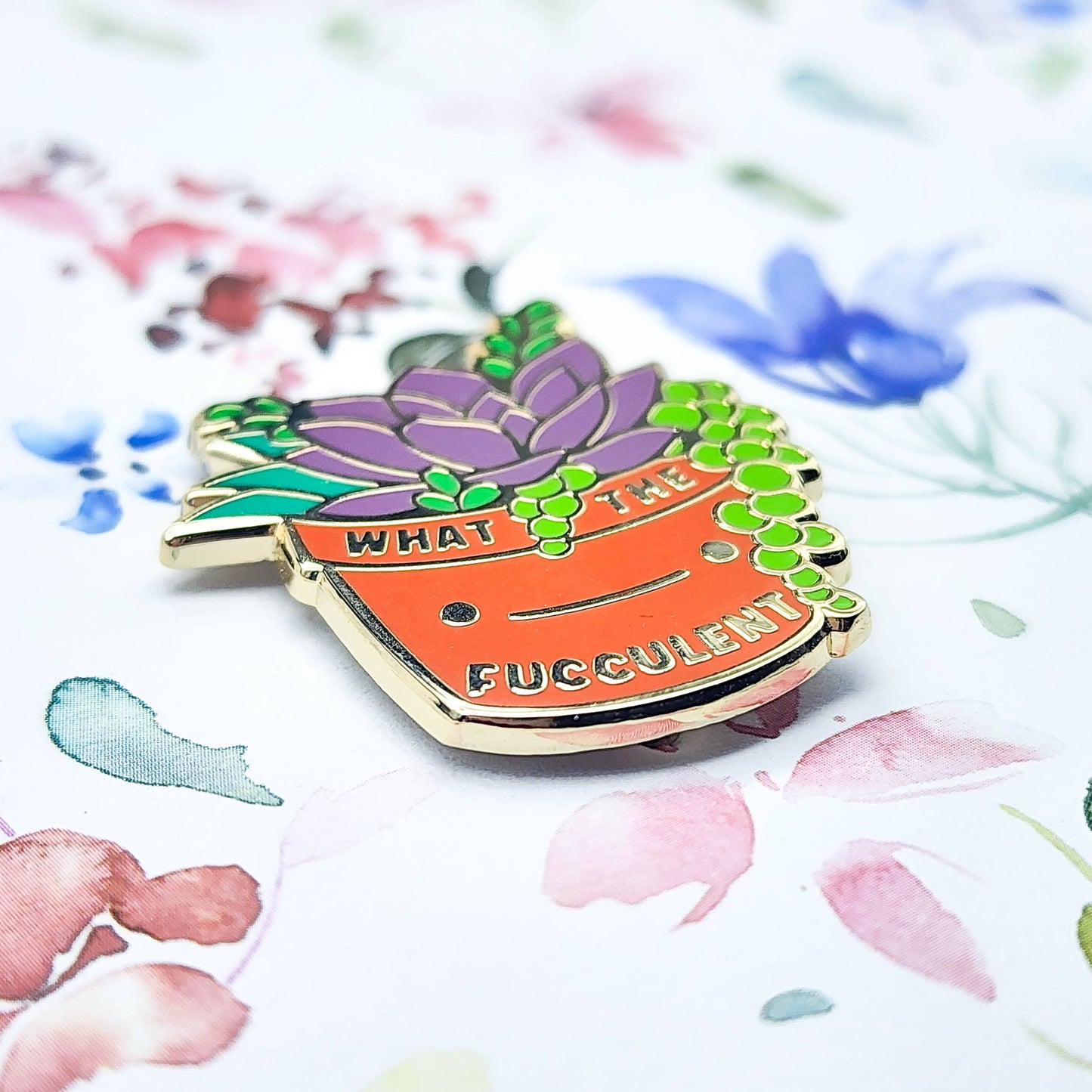 Succulent Plant Enamel Pin