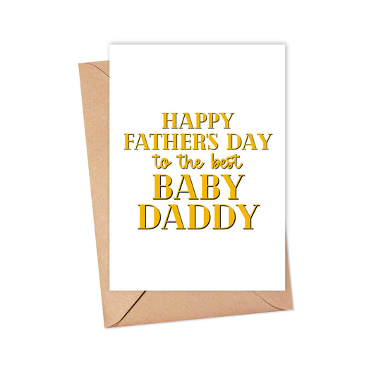 Baby Daddy Funny Fathers Day Card Happy Father’s Day Card