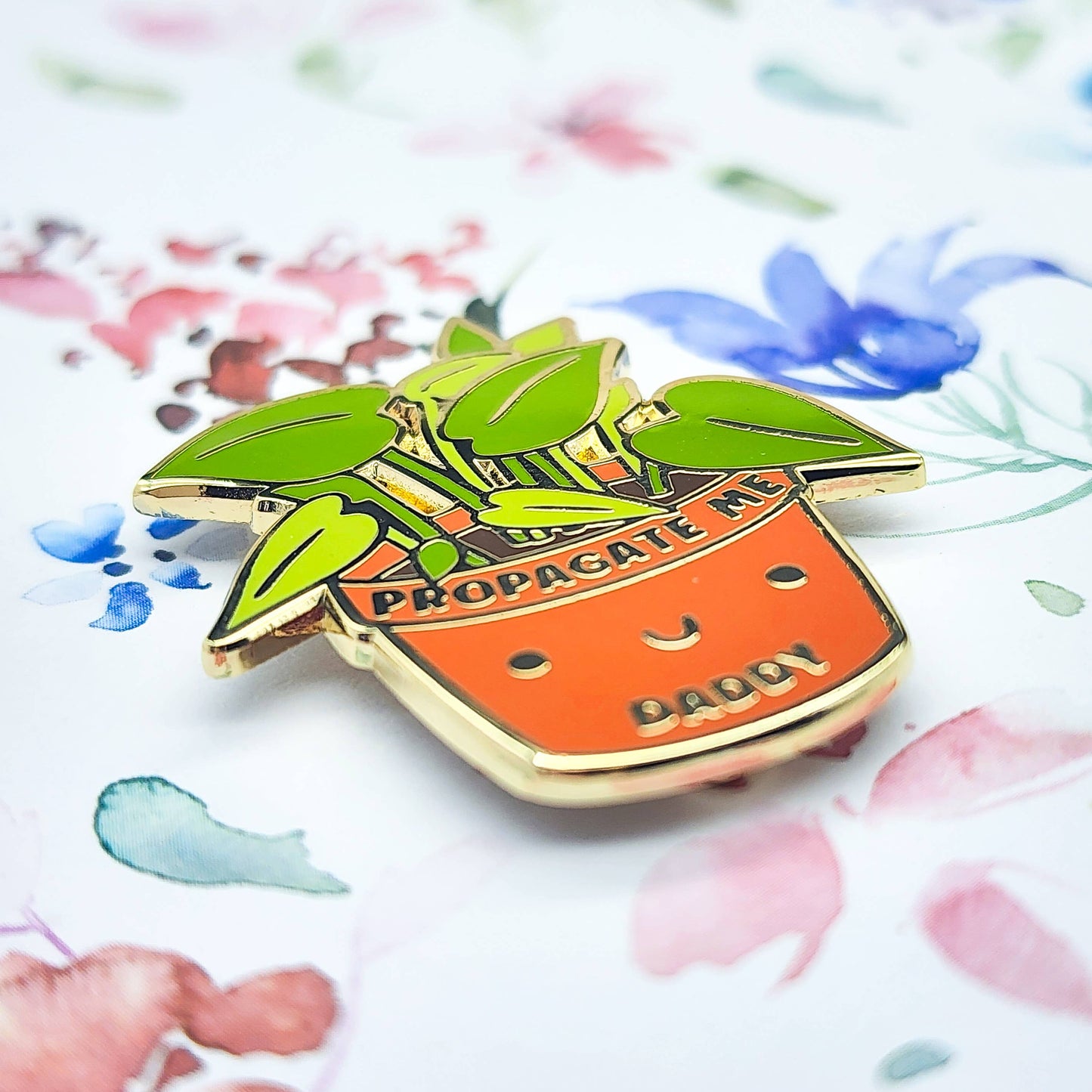 Propagate Me Plant Enamel Pin