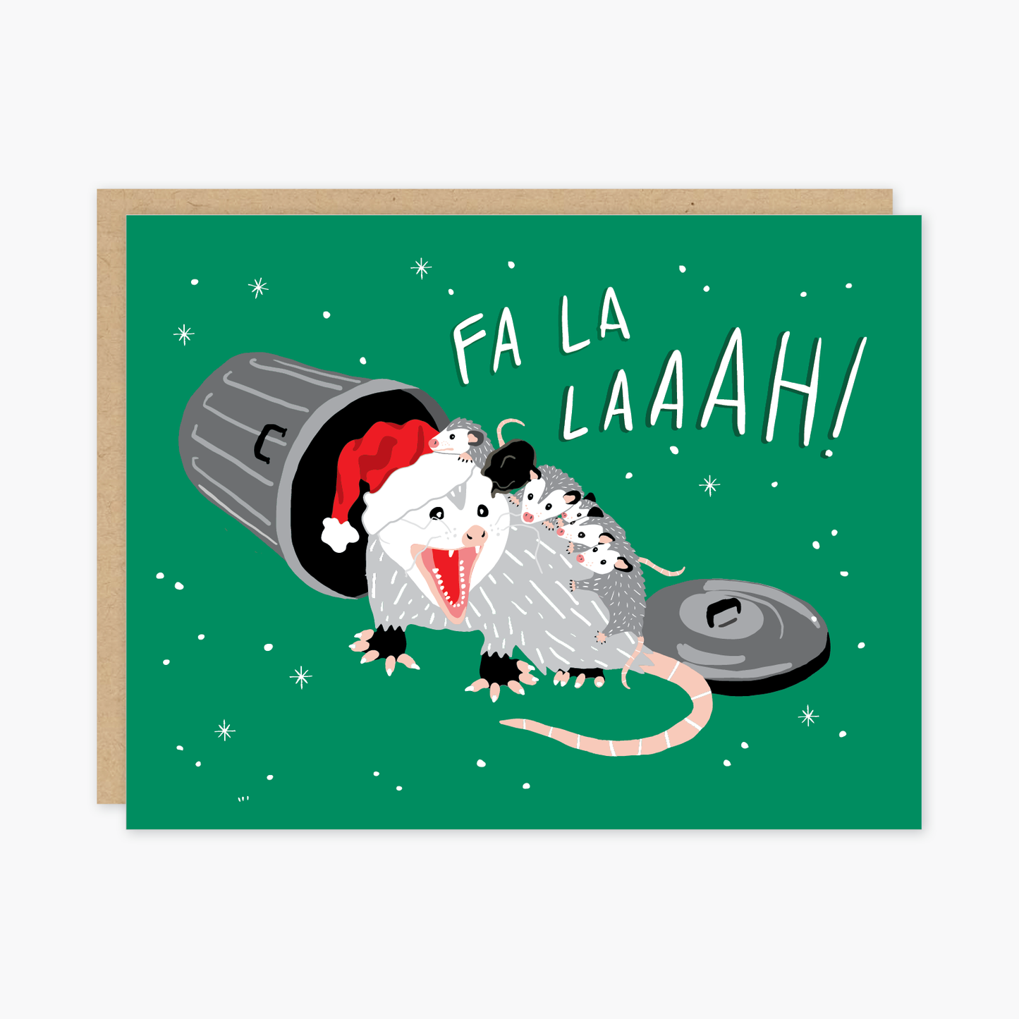 Fa La Possum Card