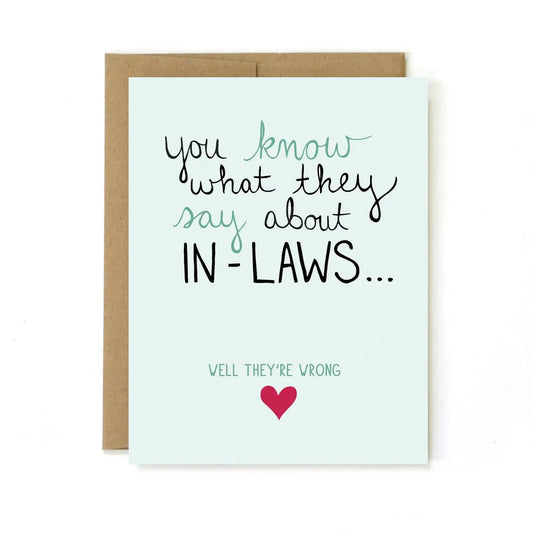 In-law Card - Mother's Day Card- Made in the US