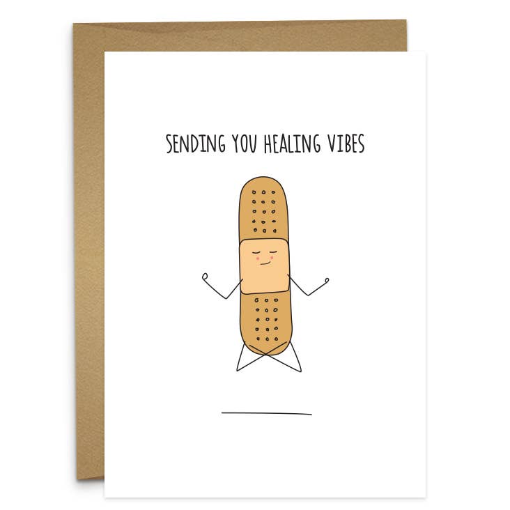 Sending Healing Vibes Greeting Card
