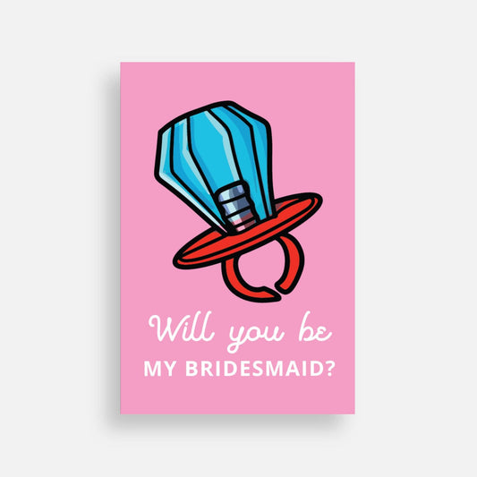 Will you be my bridesmaid? Postcard