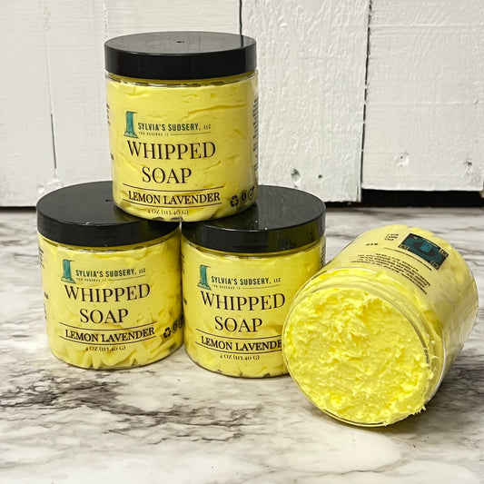 LEMON LAVENDER WHIPPED SOAP