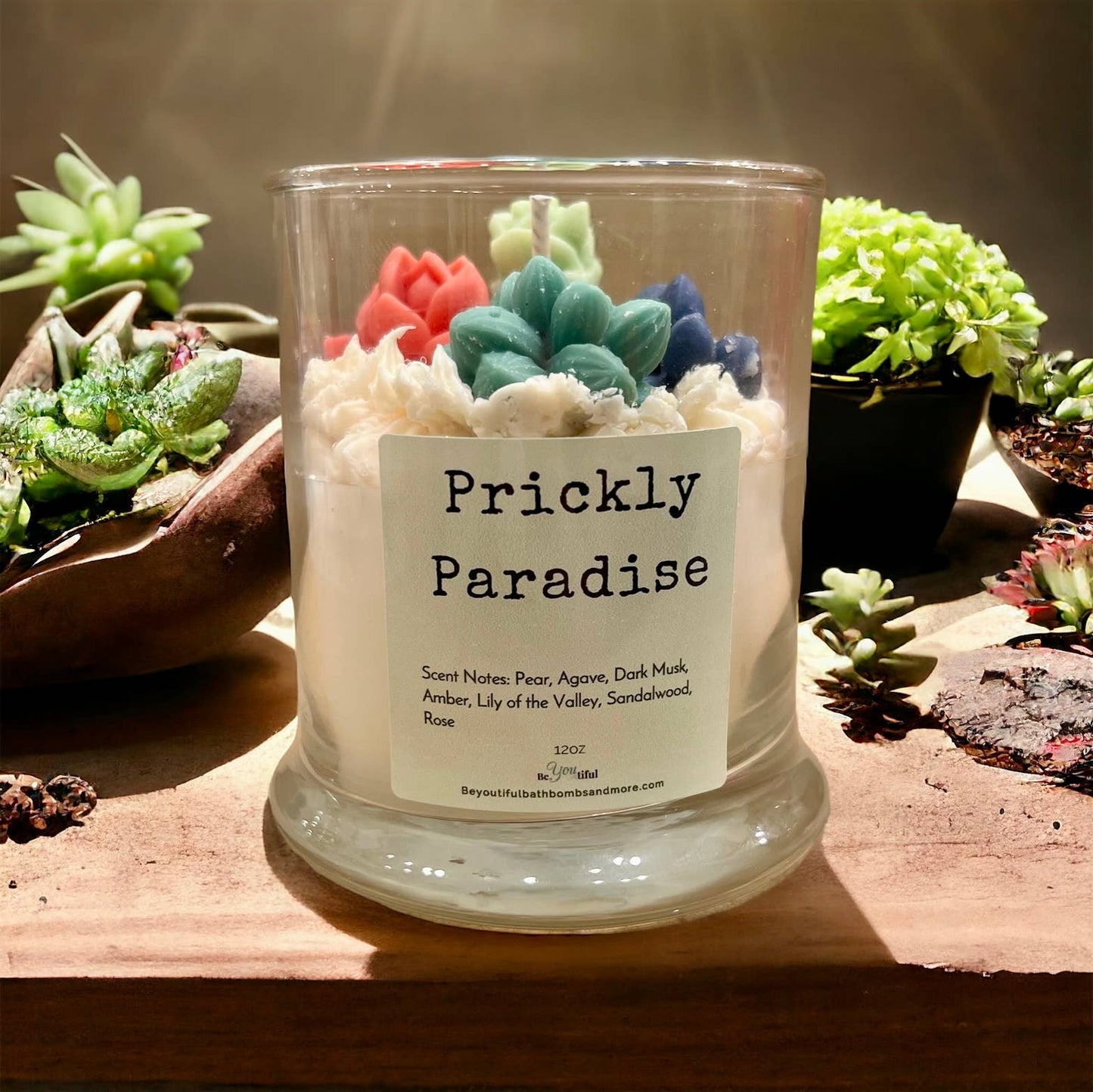 Prickly Paradise Dessert Candle