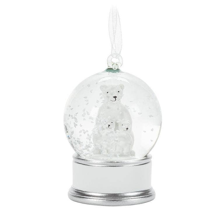 Small Arctic Snow Globe Ornament-2 Assorted-2.5"H