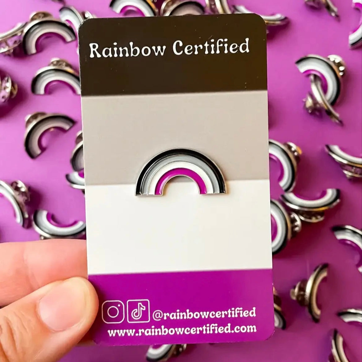 Asexual PRIDE Rainbow Enamel Pin