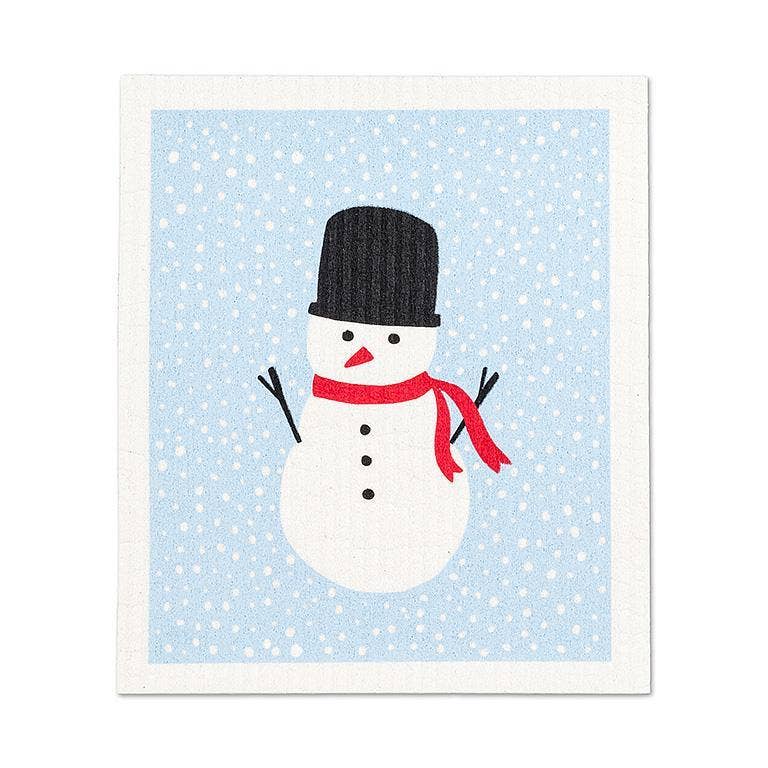 Solo Snowman Swedish Dishcloth