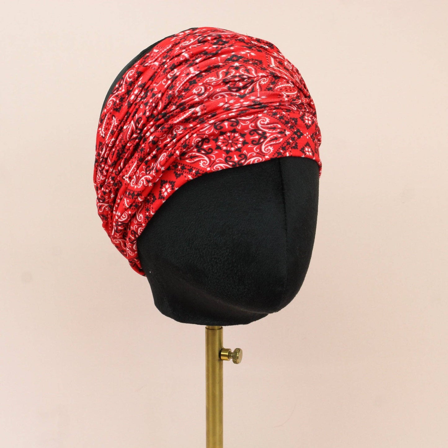 Red Bandana Paisley Boho Buff