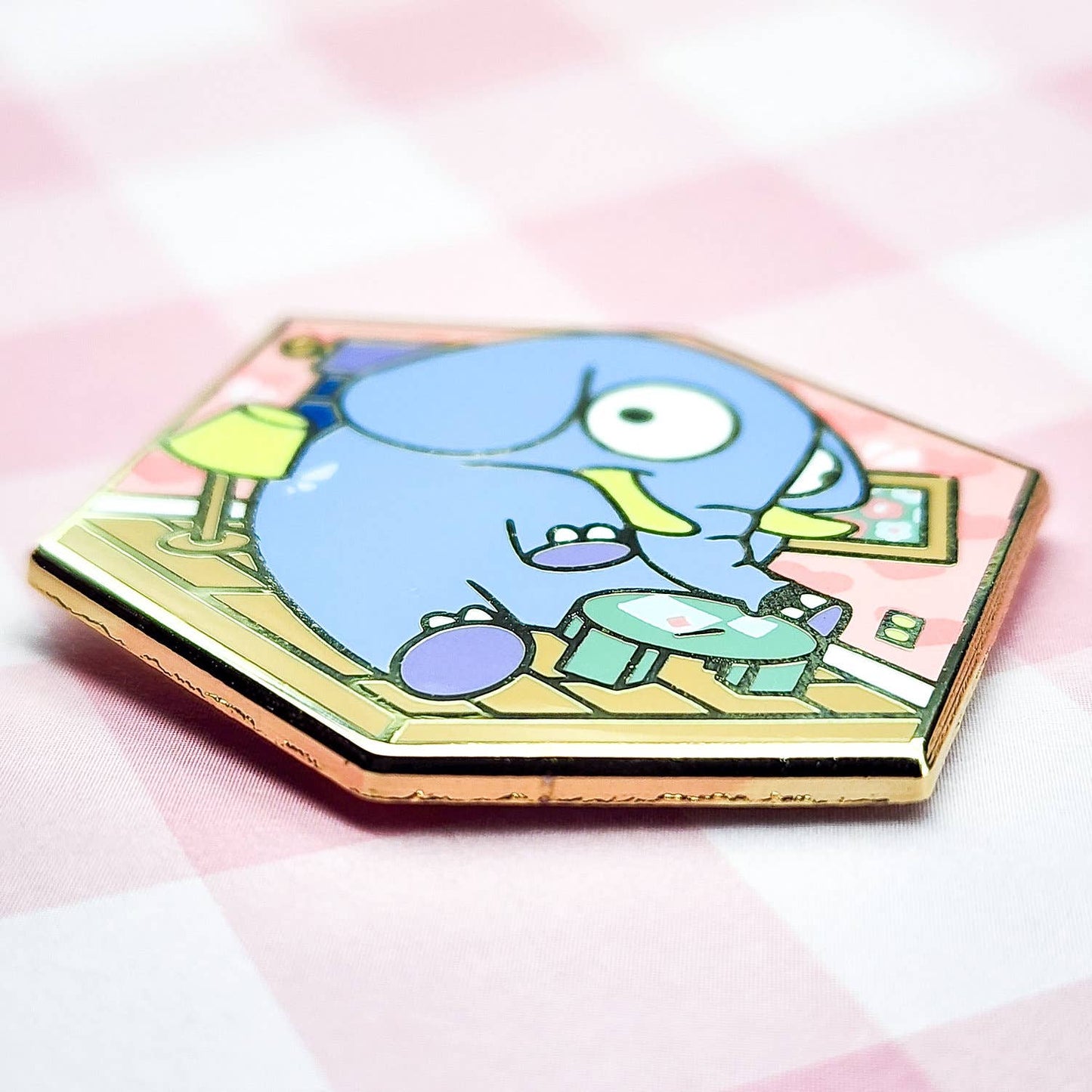 Elephant in the Room Enamel Pin