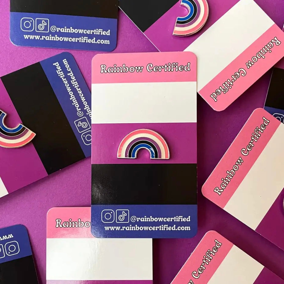 Genderfluid PRIDE Flag Rainbow Pin