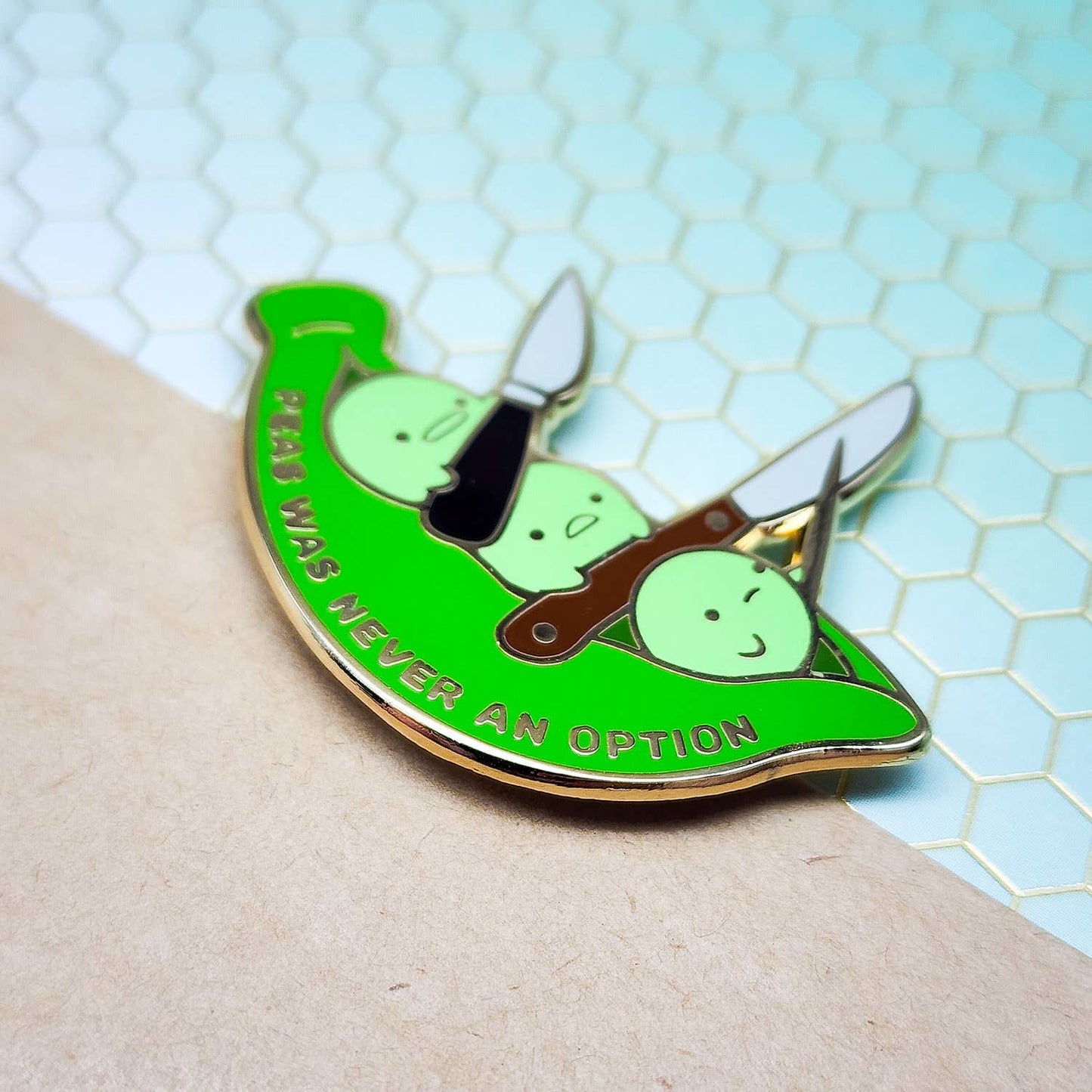 Pea Crimes Enamel Pin