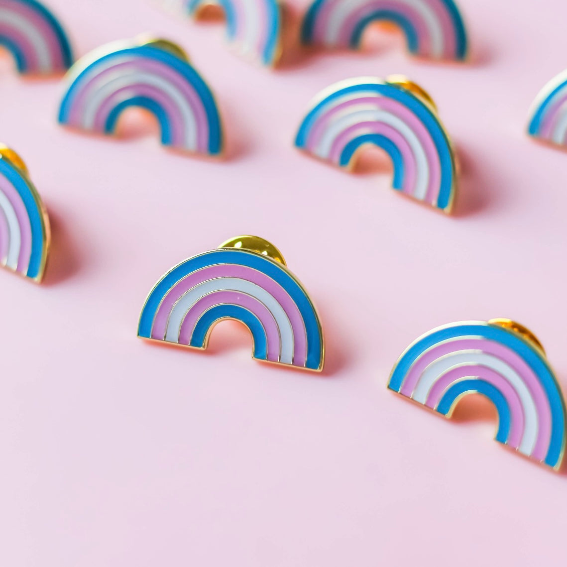 Transgender PRIDE Rainbow LGBTQ+ Enamel Pin